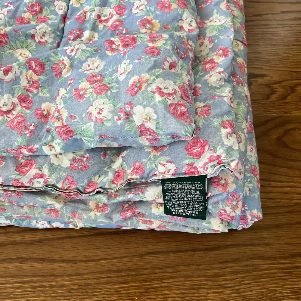 Lauren Ralph Lauren Hope floral dusty blue comforter